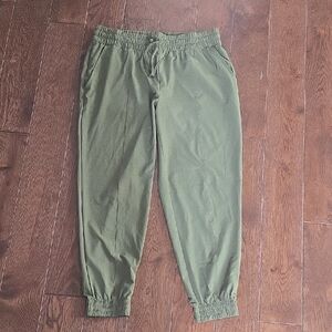 Zella Olive Green All Day Every Day Jogger Pants Nordstrom Large Nylon